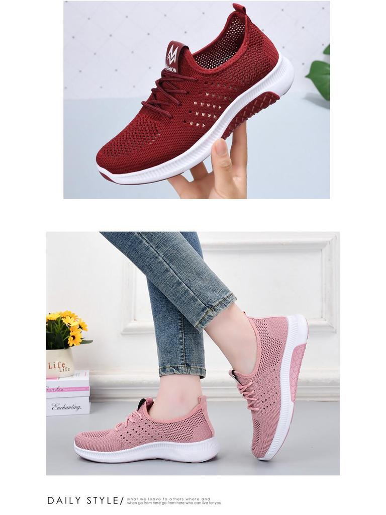 Women's Summer Mesh Shoes: Breathable, Fashionable, Casual Sports Sneakers for Middle-Aged & Elderly