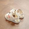 21-36 Plus Size Summer Beautiful Roman Children Sandals Girls Princess Flower Soft Beach Garden Shoes Kids Flat Sandals