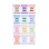 10PCS Colorful Index Label Sticker Bookmark Stickers Easy Read Book Tabs Large Print Laminated Bible Tab For Study Reading