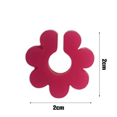 8Pcs Wine Glass Charm Silicone Flower Drink Marker Tag Identification Cup Label