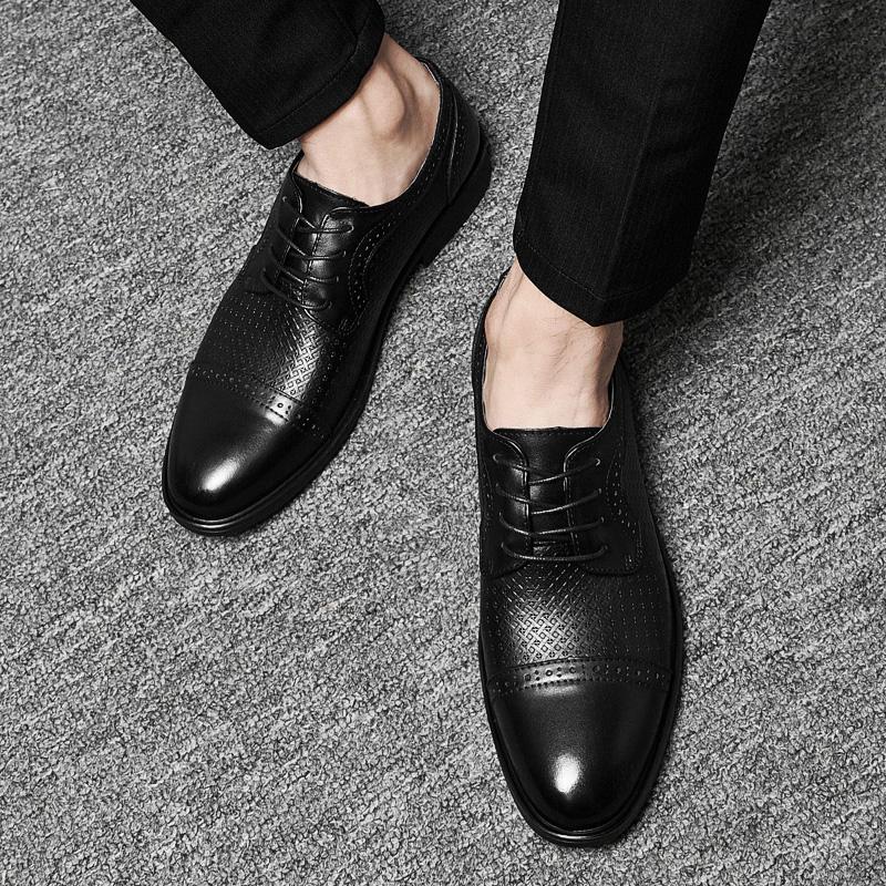 2024 Brand New Men's Genuine Leather Shoes Men's High End Formal Shoes Men's Business Shoes Versatile Men's Casual Shoes