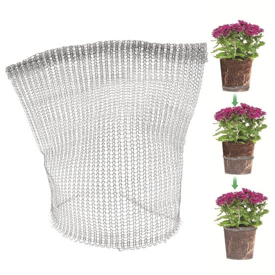 Plant Mesh Bag Wear-Resistant Reusable Sturdy Stainless Steel Plant Root Protector Mesh
