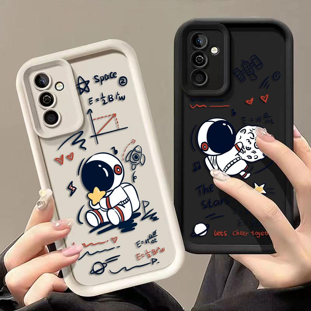 Cartoon Astronaut Space Phone Case For Infinix SMART SPARK 9 10 20C 30C 40C CAMON 20 30 40 POP 8 POVA 6 7 ITEL A70 A80 A90 Cover