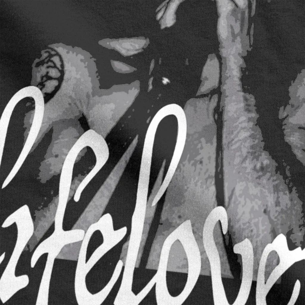Lifelover Band Men's T Shirt Funny Tee Shirt Short Sleeve Crew Neck T-Shirt Pure Cotton Plus Size Tops