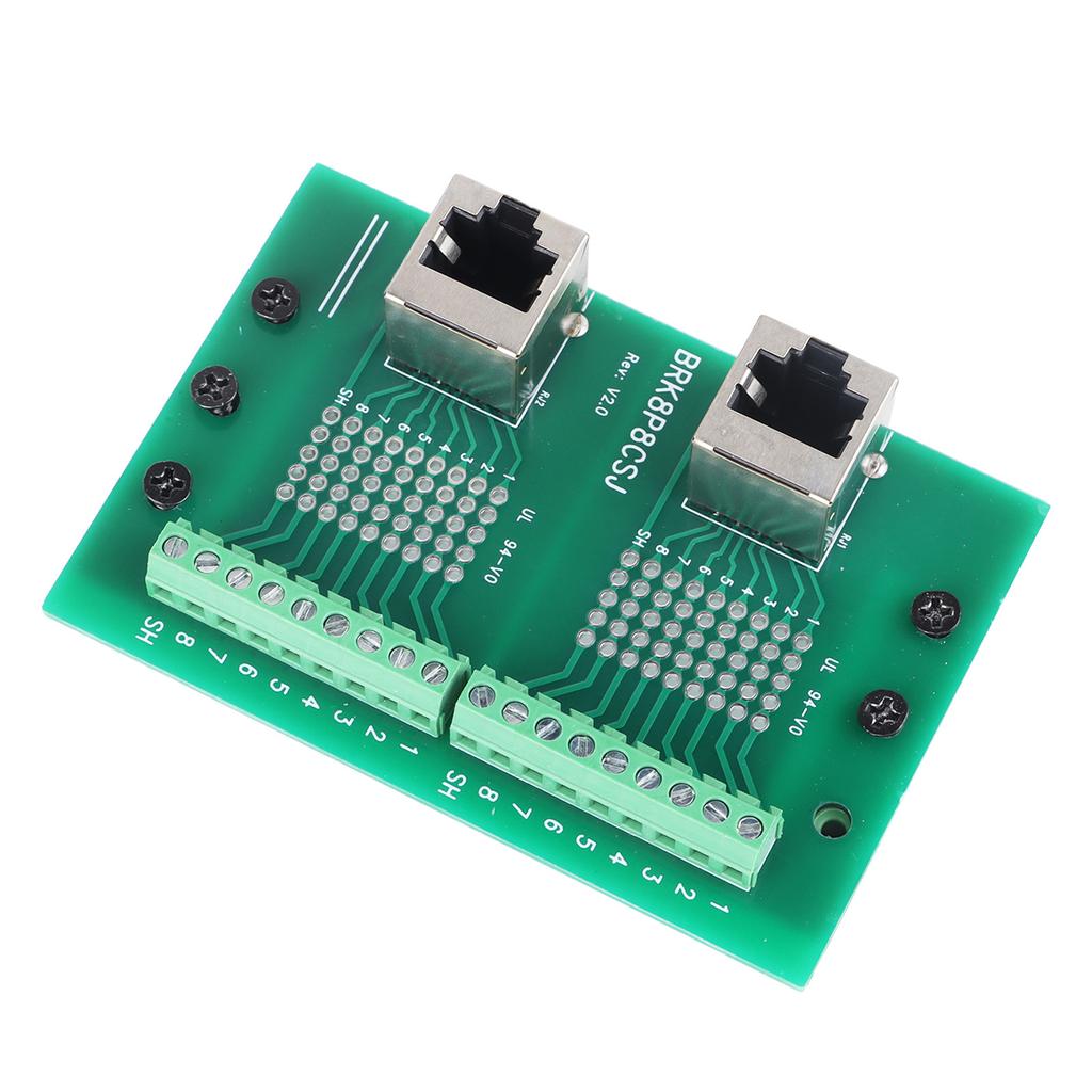 Ethernet Connector Breakout Board Fast Transmission DIN Rail Mount RJ45 M2 Terminal Block