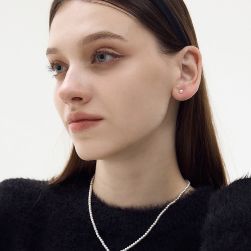 L’OMBRILLANT Pearl Crystal Necklace (gold, Silver)