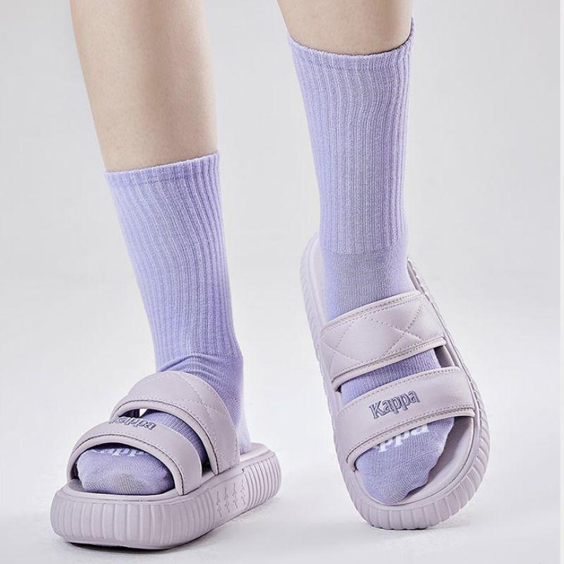 Kappa Comfortable Casual Stitching Non-Slip Wear-Resistant Slide Sandals Women Footwear Purple K0D45LT02D-4702