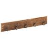 Day and Night - Day and Night Hallway Coat Rack 5 Hooks Recycled Wood 100x2.5x15 Cm