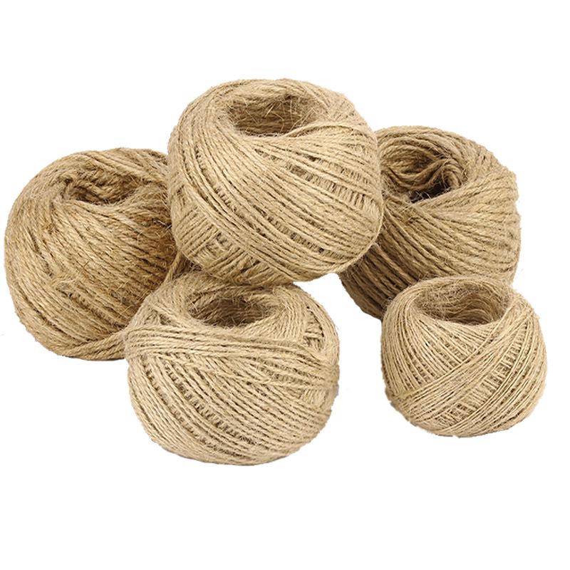 Forest Style Hemp Twine: 2MM 3-Strand Rope for Hanging Photos, Balloons, and Decorations