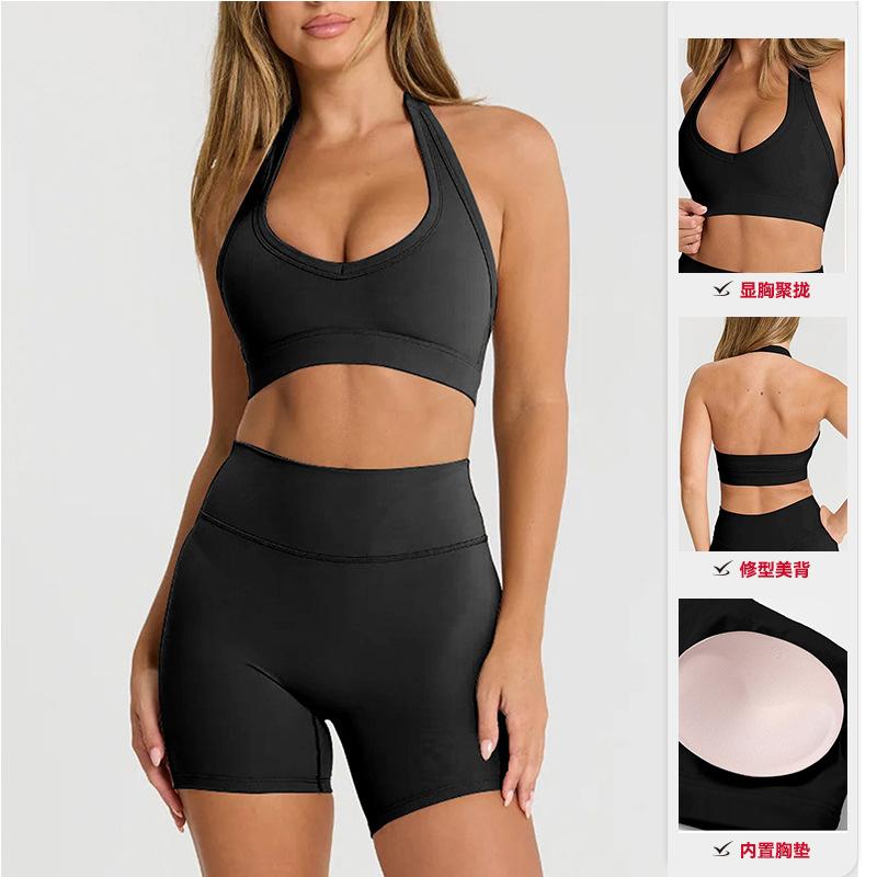 Chen Shijie Thin Sense Yoga Suit with Chest Pad Women's Hip Lift and Chest Sports Suit Women's Beautiful Back Fitness Yoga Suit Women's