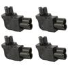 4Pcs IEC320 C6 To IEC320 C5 Power Adapter Right Angle 90 Degree Left Turn IEC320 C6 Male To C5