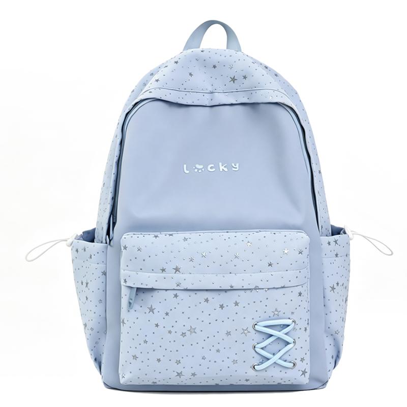 Star Printed Backpack Women s Campus Backpack Junior High School Student Schoolbag