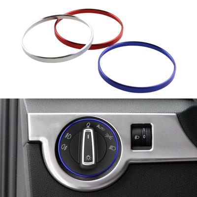 Car Headlight Switch Trim Frame Ring Knob Ring Trim Cover for VW Tiguan Golf Jetta MK5 MK6 Passat B6 B7 CC Touran Tiquan