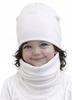 Set Hat + Scarf 92-98-104 Children' Set 46/50 Spring White