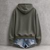 Women's Halloween Gothic Print Hooded Pullover Sweatshirt, Long Sleeve Casual Top