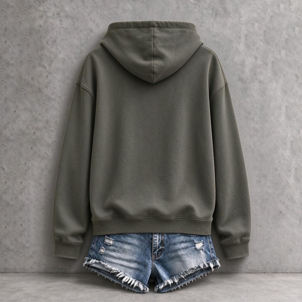 Women's Halloween Gothic Print Hooded Pullover Sweatshirt, Long Sleeve Casual Top