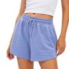Grenzüberschreitende unabhängige Station Amazon Mode Damen Sportshorts lässig locker Sommer mittlere und hohe Taille einfarbige Shorts Damen