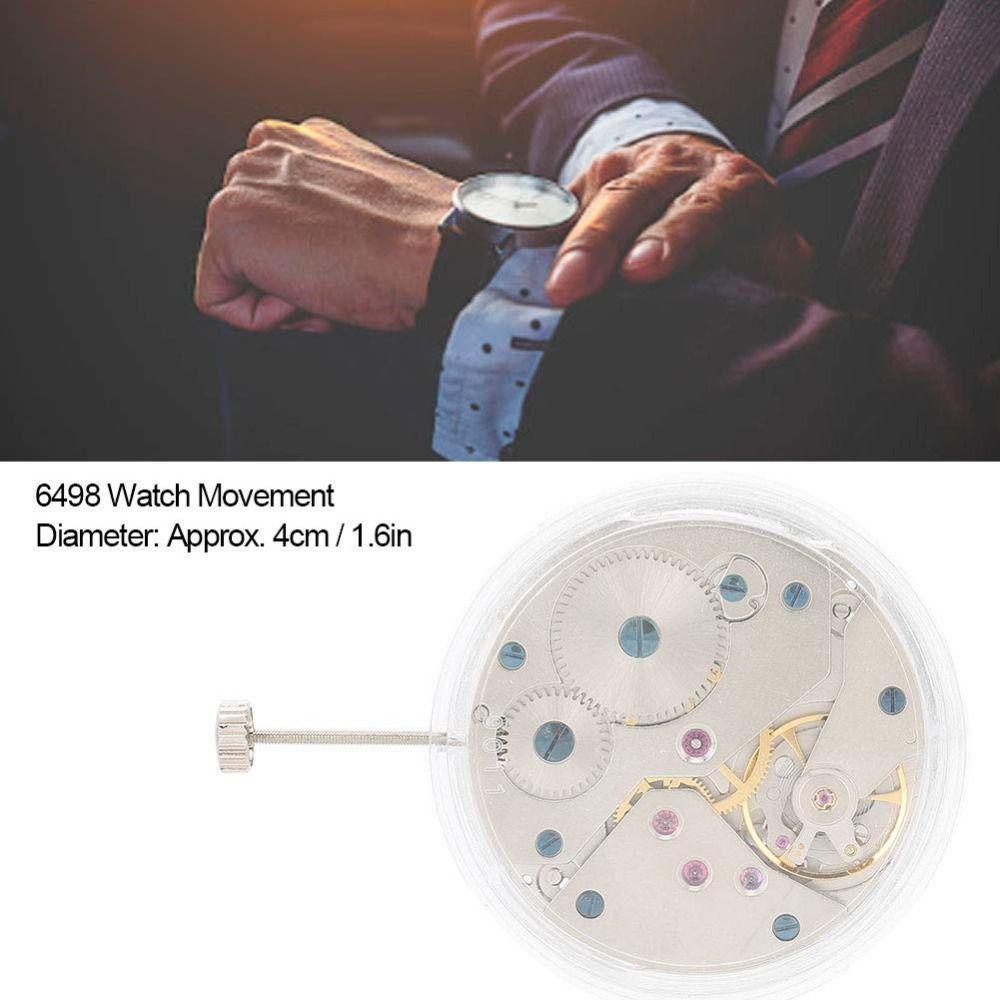 White Movement 6498 Watch Movement Single Calendar Mechanical Watch Movement  Parts Replacement