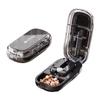 Adjustable Quartering Pill Cutter Storage Box Portable Drug Tablet Medicine Dustproof Divider Organizer Crusher Pill Cutter Set
