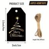 48PCS Hangable Holiday Gift Tag Cards Multicolor Gift Packaging Supplies  For Holiday Decor