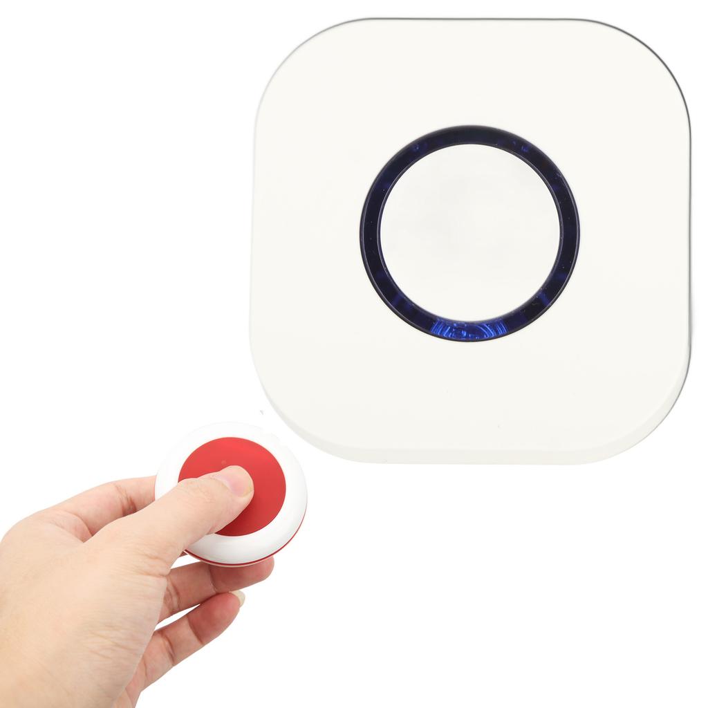 Emergency Caregiver Pager Wireless Call Button Nurse Alert System for Home Elderly Patient EU Plug