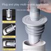 Silicone Drains Kitchen Sink Plug Sewer Pipe Sealing Ring Water Plug Floor Drain Shower Stopper Bathroom Accessories