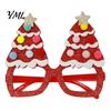 Fun Holiday Accessories for Kids Christmas Glasses, Glitter Party Glasses Frames, Novelty Elf Snowman Santa Claus Elk Frames Reindeer Eyeglasses