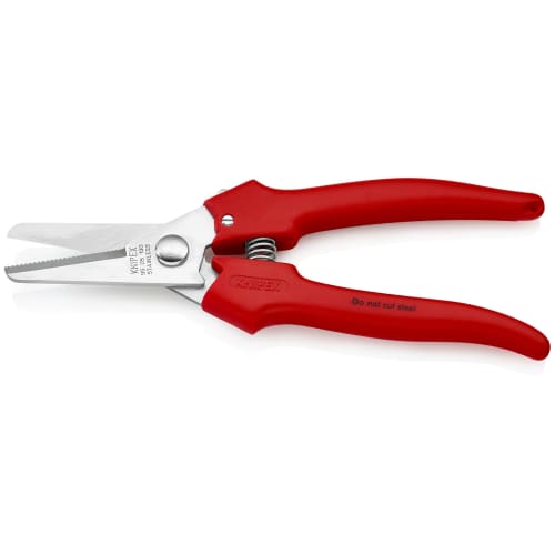 Knipex Electrician's Scissors, Total Length 190mm, 9505-190SB