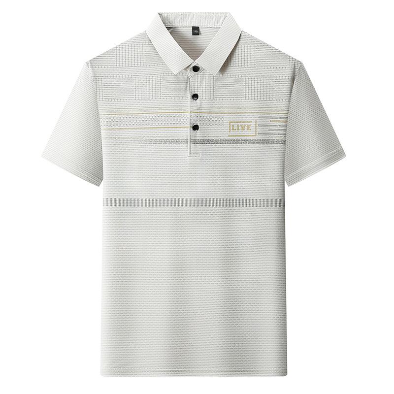 Men'S Short Sleeve T-Shirt Lapel Casual Half Sleeve Polo Shirt