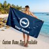 Brighton & Hove Albion Football Design Beach Towel Custom Text Large Towel for Beach Vacation