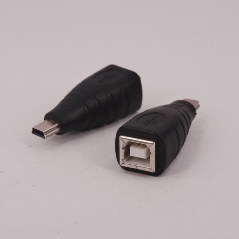 ABS USB B Type Female To Mini USB Male Converters For Cameras Tablets And Gaming Consoles