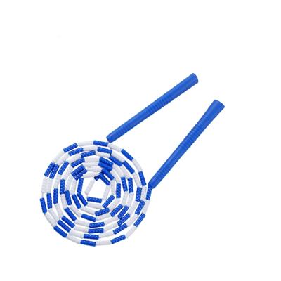 Regulable Length Colorful Beads Jump Rope with Nonslip Handle Durability Plastic Jump Rope for Sports Training