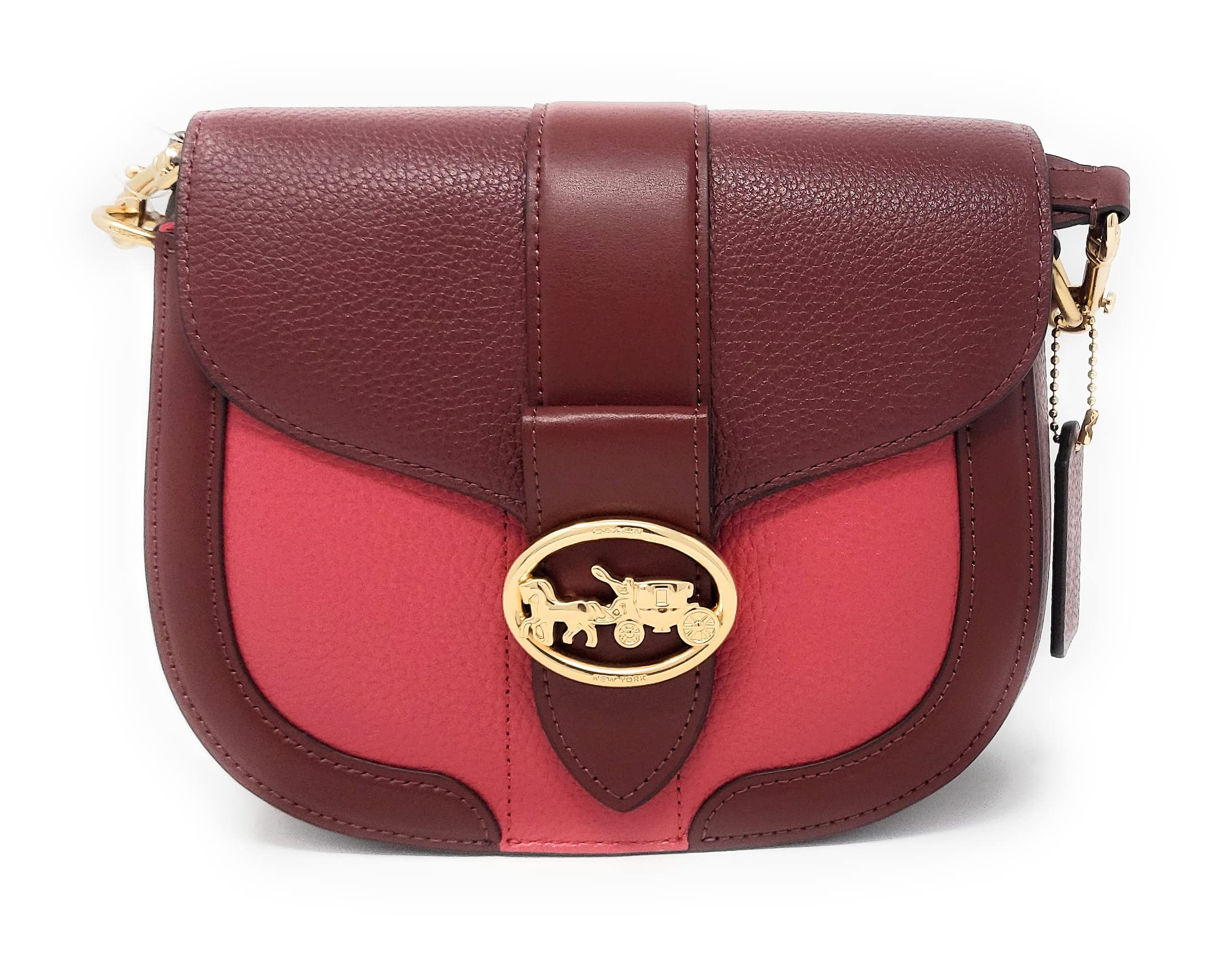 

Bag Shoulder Outlet Leather Color Block George Saddle Bag C3596 IMMVV [Coach] Bag/Shoulder [Item]
