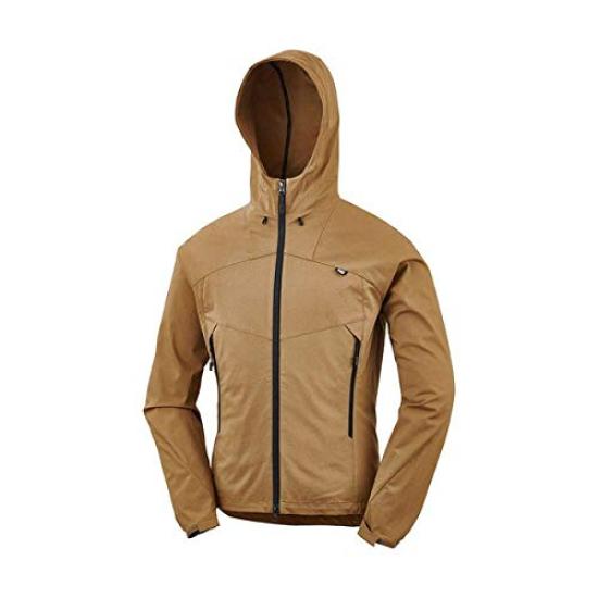 Millet Soft Shell Storm Cotton Hoodie Size M Equivalent To Japanese Size Water-Repellent Jacket, Men's Brown, (EU XS, S)