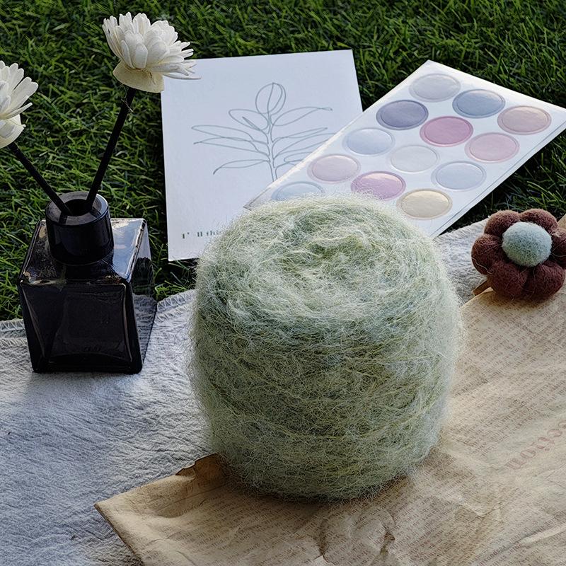 50g/roll Blended Synthetic Long Fur Mink Velvet Yarn Fine Mohair Handmade DIY Knitted Sweater Scarf Hat Long Fur Crochet Yarn