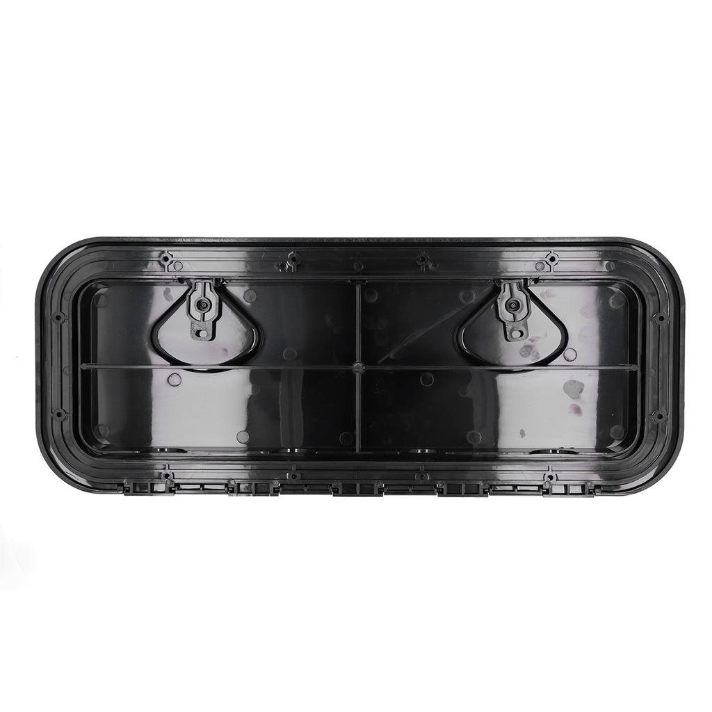 Dektoegang   Inspectieluik 180 graden Scharnierend Deksel UV-bestendig met Slot voor Marine Boot 24 x 9,5 inch(Wit )