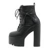 Gdgydh Sexy Club Waterproof Platform Boots for Women High Heels Cosplay Shoes Chunky Heel Faion ow Dance ort Boots Big Size