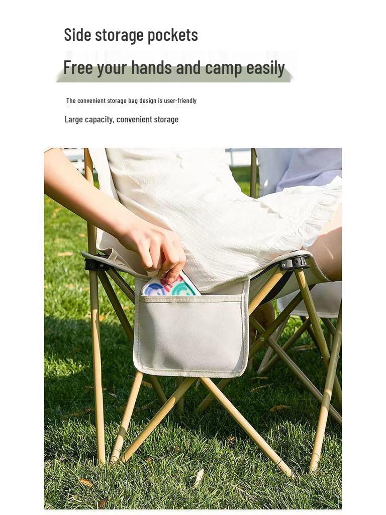 Portable Outdoor Table & Backrest Chair Set - Multifunctional, Casual, and Comfortable for Outdoors & Dorms