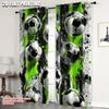 2pc    Scene Curtain Football Blackout  Polyester Versatile Perfect for Room   Parties Decor