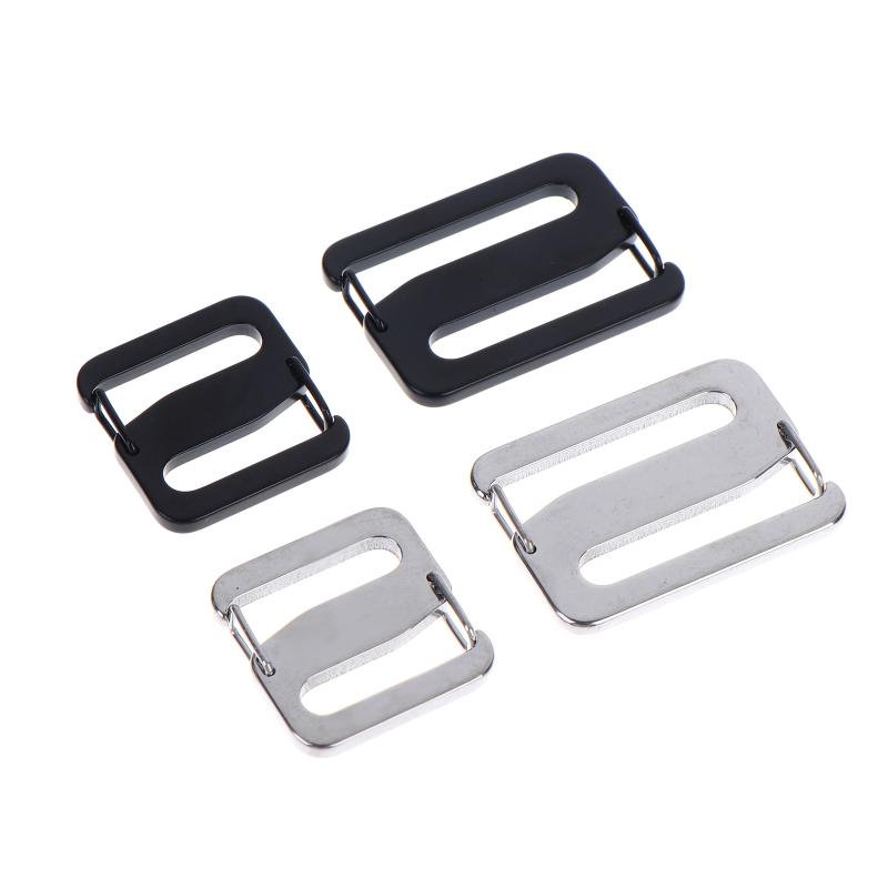 2/4 Pièces Boucle Réglable à Double Ouverture en Acier Inoxydable pour Connexion de Sangle de Sac à Dos Sangle de Sac de Ceinture Mousqueton Clip Boucle Raccord