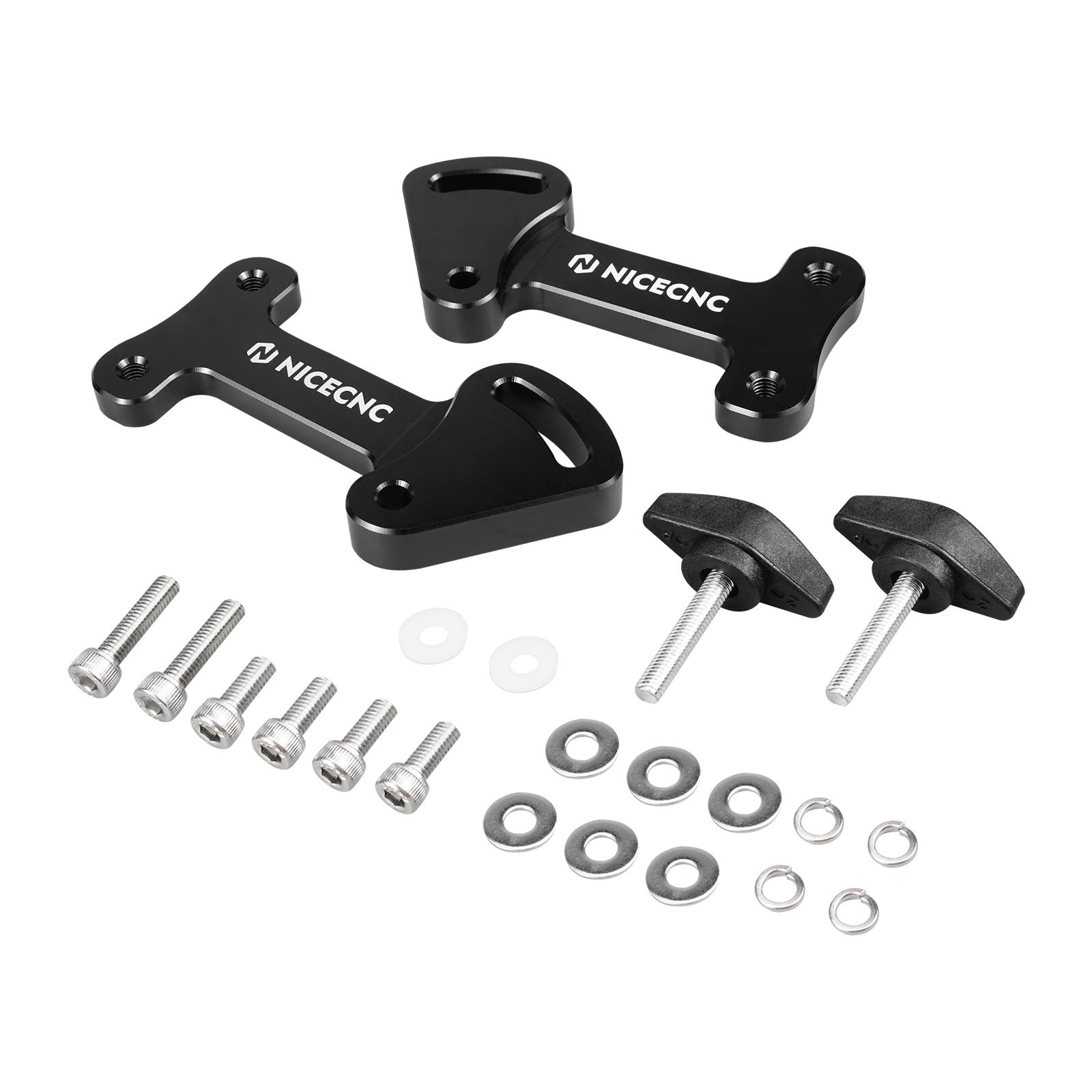 For Kawasaki KLR 650 Windshield Brackets Motorcycle 3.25 Wndscreen Lift Bracket for Kawasaki KLR650 2022 2023 2024 чёрный