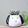 European-Style Simple Home Gardening Creative Succulent Flower Pot, Japanese-Style Grocery Cartoon Ceramic Flower Pot Small Potted Plant