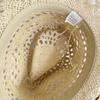 Western Straw Hat Handwoven Breathable Sun Hat Beach British Hat Elegant Wide Brimmed Straw Hat Panama Hat