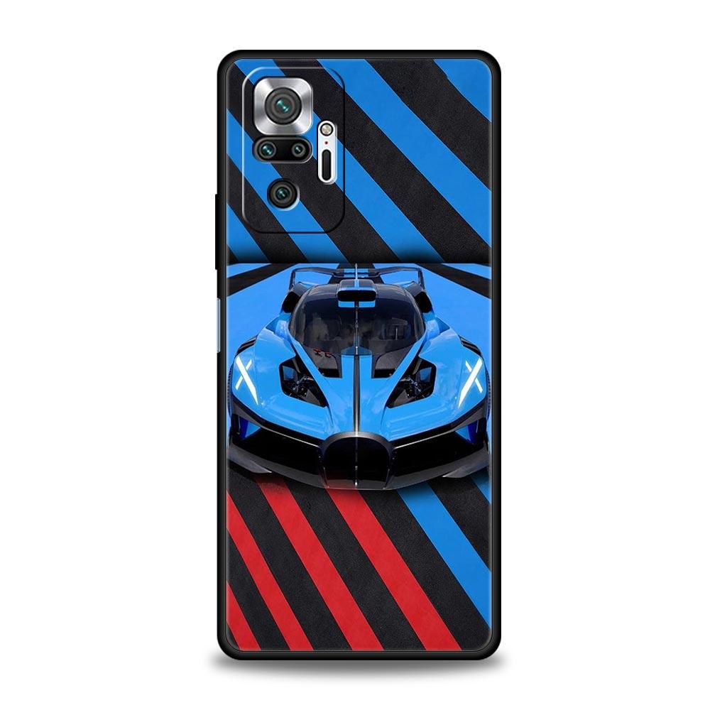 New Sports Car Shape Phone Case For Xiaomi Redmi Note 14 13 5G 10 11 12 Pro Plus 4G 14C 13C 12C 10C Black Cover