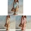 Vintage Chiffon Print Dress With Splicing Design For Casual Travel And Date Nightwear