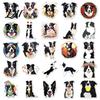 Cute Dog Laptop Stickers 50PCS Border Collie Stickers Theme Decorative Waterproof Vinyl Decals for Journals And DIY Crafts High Quality PVC