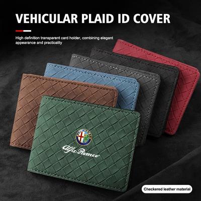 ROYZ3 For Car Emblem Driver License Holder Credit Card Protective Cover Accessories Giulietta GT 159 147 156 Mito Brera