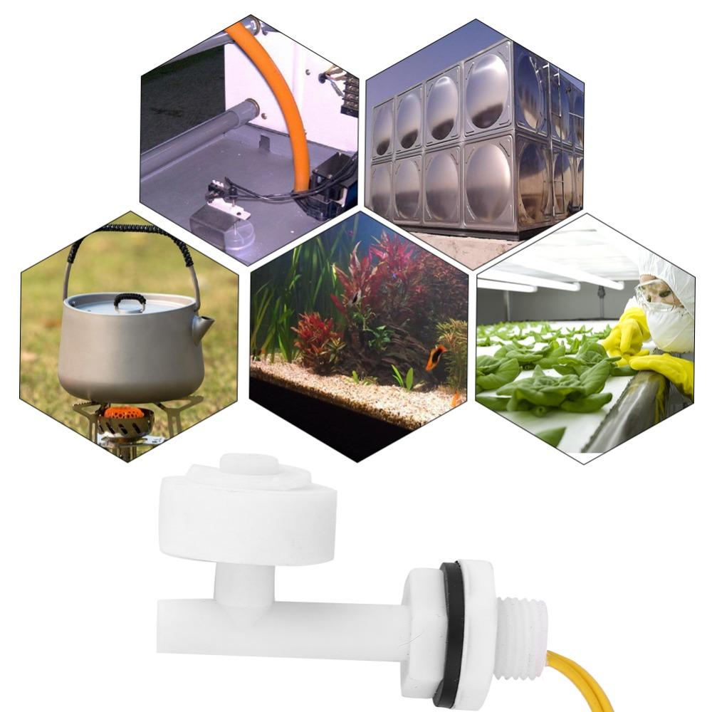 White PP Water Level Sensor DC220V Liquid Level Controller Float Switch  Swimming Pool