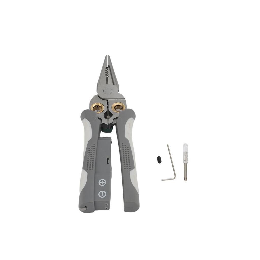 8 In 1 Wire Stripper with Voltage Tester Multifunctional Cable Cutter Wire Stripping Tool for Electrician Work