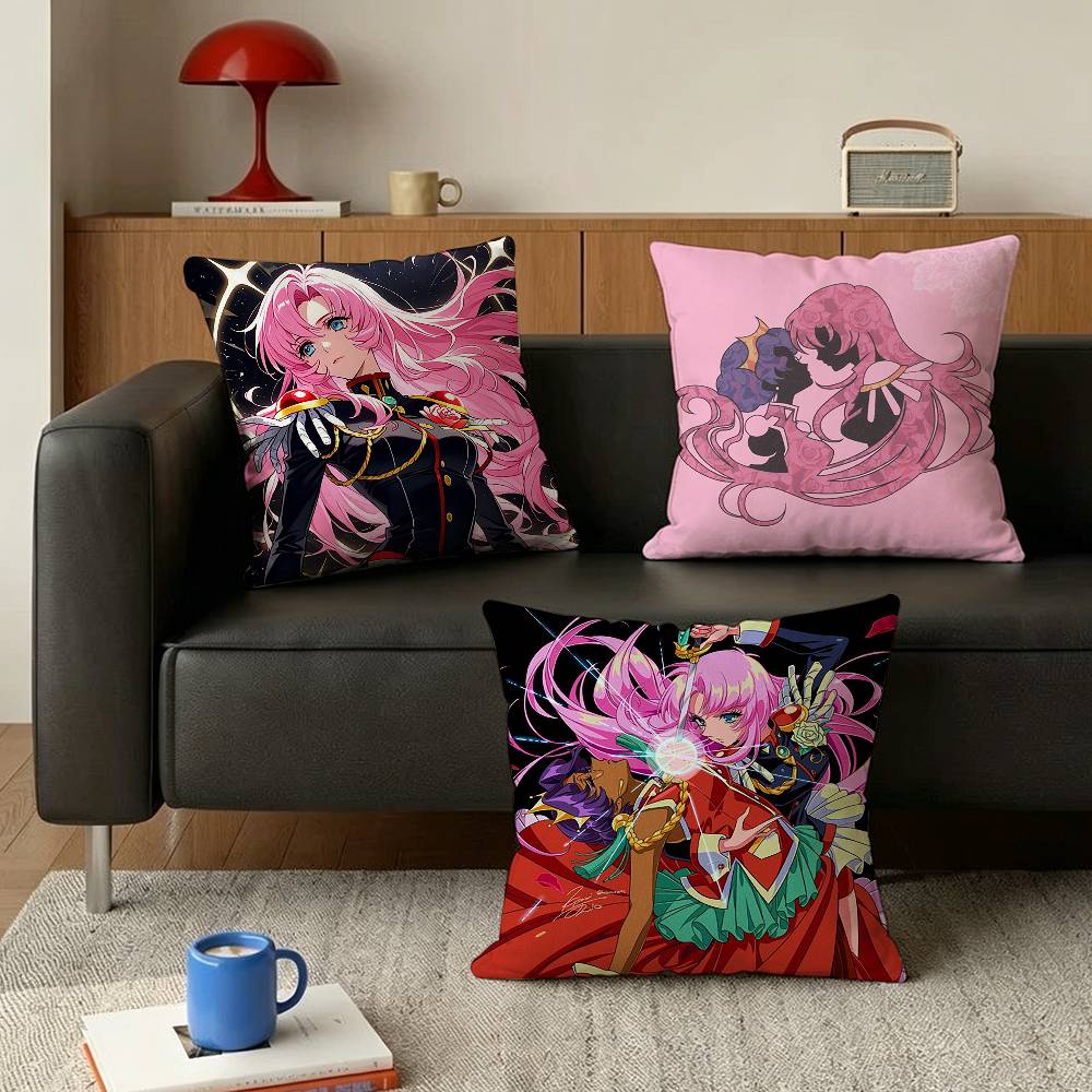 Anime Revolutionary Girl Utena Various Sizes Square Pillow Case For Car Home Bedchamber Decor